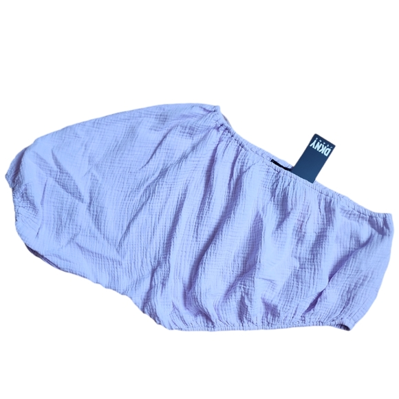 DKNY Jeans Lavender Purple One Shoulder Top - Picture 2 of 10